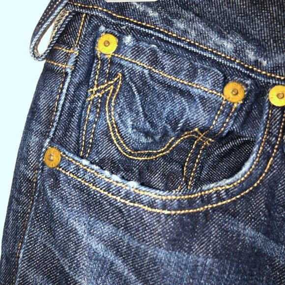 True Religion Avery Womens Size 26 Dark Wash Pockets Straight Leg Denim Jeans - Picture 8 of 15